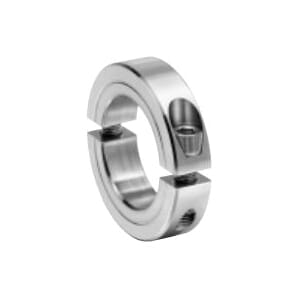 Climax 2C-075-S Standard Clamping Collar, 1-1/2 in OD x 1/2 in W, Stainless Steel